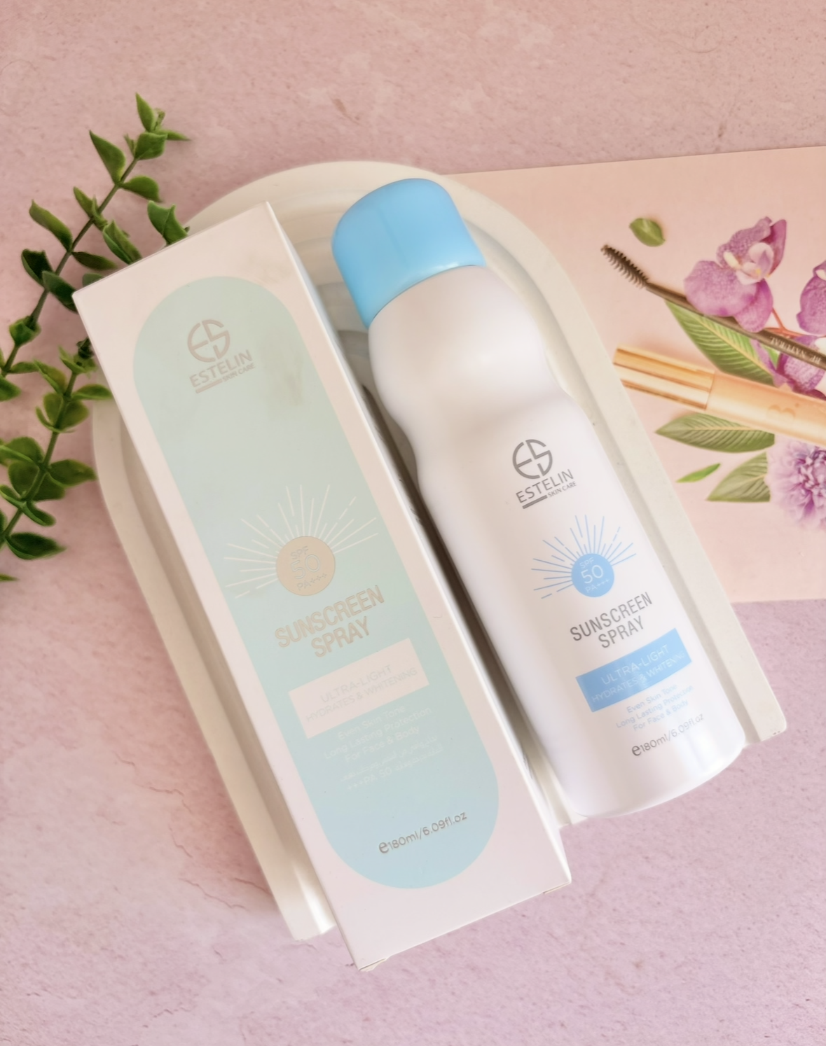 اسپری ضدآفتاب روشن کننده و ضدلک ۱۸۰ میل استلین اورجینال spf 50