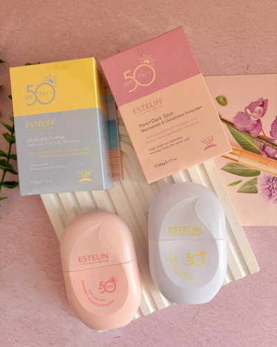 ضدآفتاب های جدید استلین آبی و صورتی ضدلک با spf 50 و ۶۰ میل